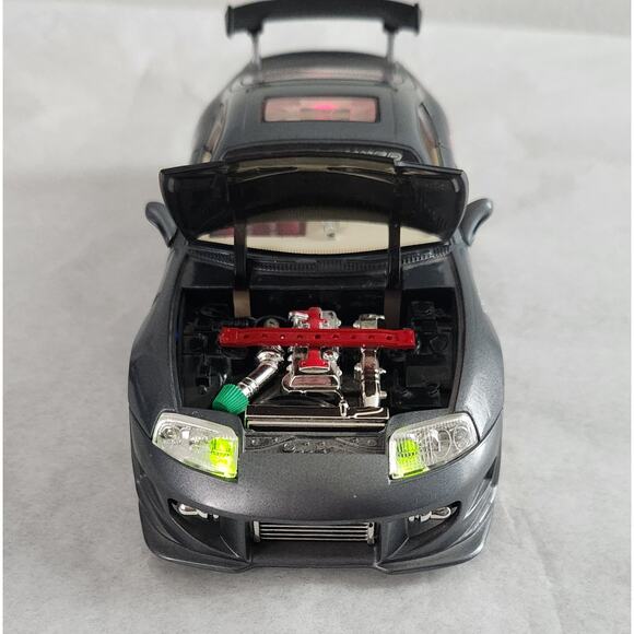 Toyota Supra Turbo Street Tuner 1/24 Scale Import Racer With Working Lights - Picture 6 of 12